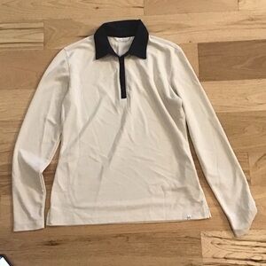 Lady Hagen Long sleeve white polo size small
